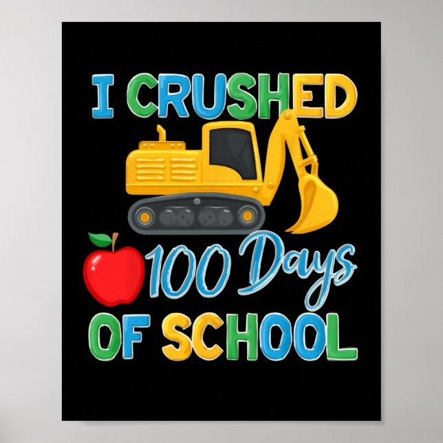 Jag krossade 100 dagar av skolan 100:e förk-konstr poster (Framsidan)