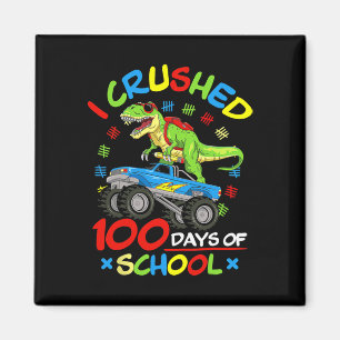 Jag krossade 100 dagar av skolbojor Monster Lastbi Magnet