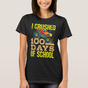Jag krossade 100 dagar av skolbojor Monster Lastbi T Shirt