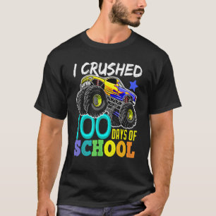 Jag krossade 100 dagar av skolbojor Monster Lastbi T Shirt