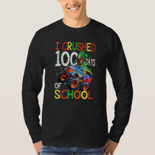Jag krossade 100 dagar av skolDino Rex Riding Mons T Shirt
