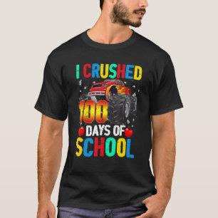 Jag krossade 100 dagar av skolmonster Lastbil Kids T Shirt