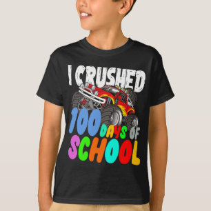 Jag krossade 100 dagar av skolmonster Lastbil Lära T Shirt