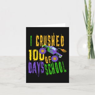 Jag krossade 100 dagar i skolan - Monster Lastbil Kort