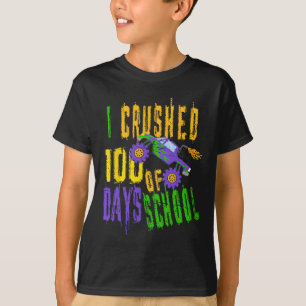 Jag krossade 100 dagar i skolan - Monster Lastbil T Shirt