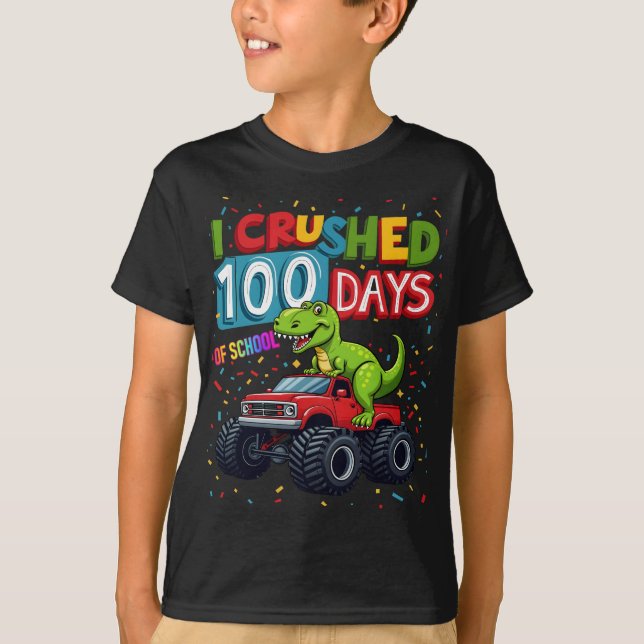 Jag krossade 100 dagar i skolan t shirt (Framsida)