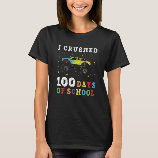 Jag krossade 100 dagar i skolan t shirt (Framsida)