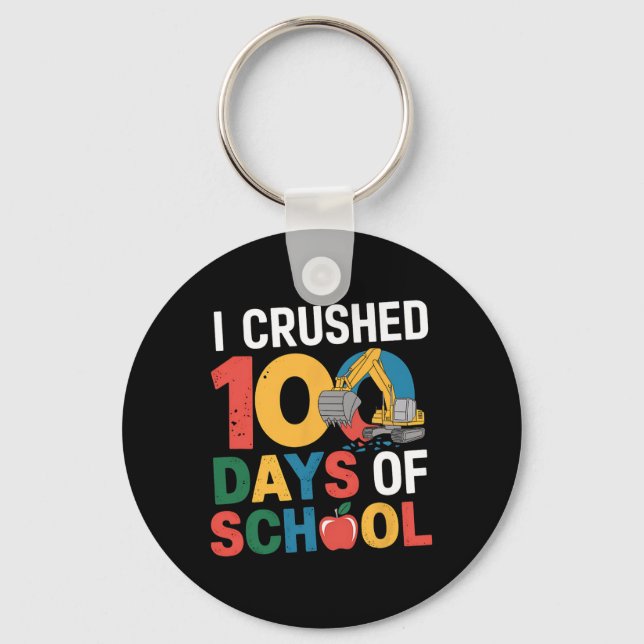 Jag krossade 100 dagar med skolbyggnadssten. nyckelring (Framsida)