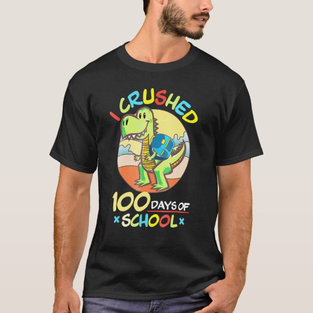 Jag krossade 100 dagar med skoldoktorer. t shirt (Framsida)