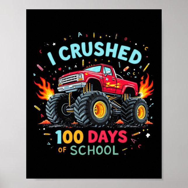 Jag krossade 100 dagar med skolpojkar 100 dagar O Poster (Framsidan)