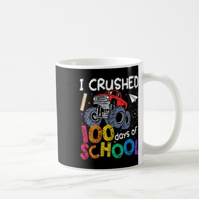 Jag krossade 100 dagar med skolpojkar och barn. kaffemugg (Höger)
