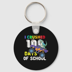 Jag krossade 100 dagar Roligt Lastbil Älskare Tees Nyckelring