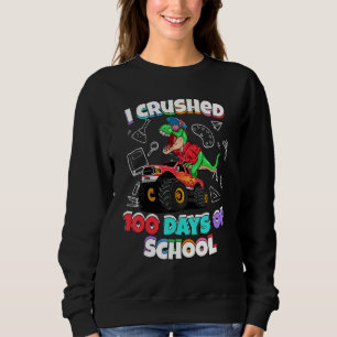 Jag krossade 100 dagars skol dinosaurie monster la t shirt