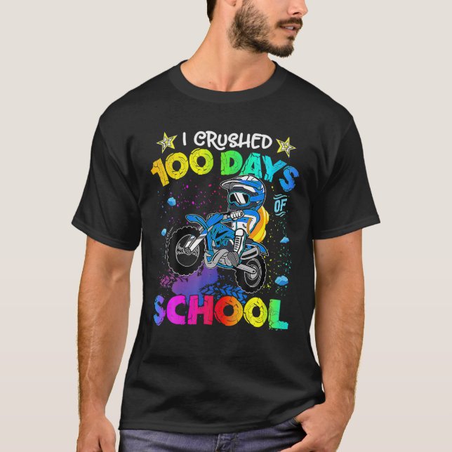 Jag krossade 100 dagars skolbaksäck för B T Shirt (Framsida)