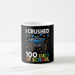Jag krossade 100 dagars skolmonstertruck pojkar kaffemugg