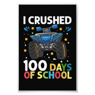 Jag krossade 100 dagars skolmonstertruckpojkar fototryck