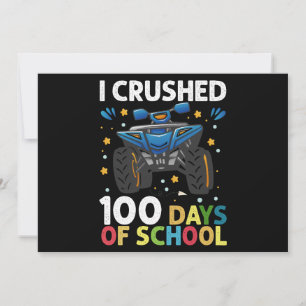 Jag krossade 100 dagars skolmonstertruckpojkar inbjudningar