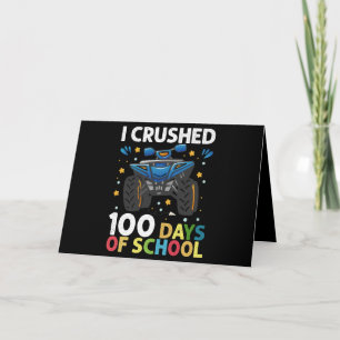 Jag krossade 100 dagars skolmonstertruckpojkar kort