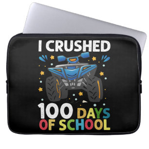 Jag krossade 100 dagars skolmonstertruckpojkar laptop fodral