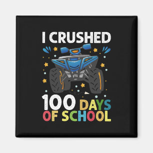 Jag krossade 100 dagars skolmonstertruckpojkar magnet