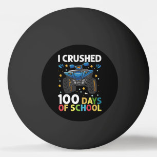 Jag krossade 100 dagars skolmonstertruckpojkar pingisboll