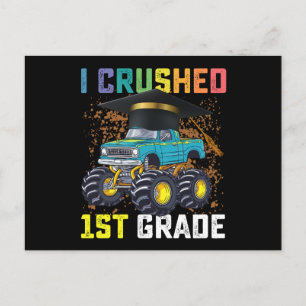Jag krossade 1:a Klass Monster Lastbil Studenten Vykort