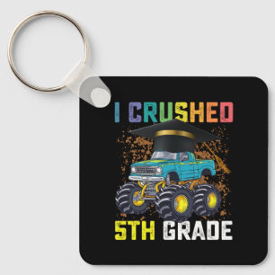 Jag krossade 5:e klass monstertruck examen nyckelring