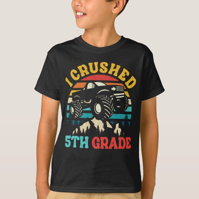 Jag krossade 5:e Klass-Studentmössan vid Monster L T Shirt (Framsida)