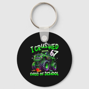 Jag krossade 67 dagar av skolan Monster Truck Roli Nyckelring