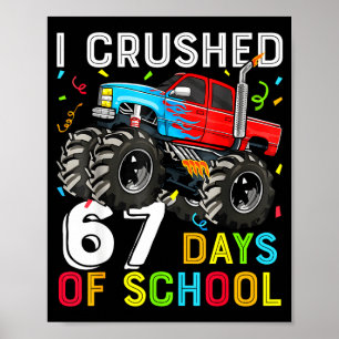 Jag Krossade 67 Dagar Av Skolan Roliga Elever Lära Poster