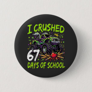 Jag Krossade 67 Dagar på Skolan Monster Truck Neon Knapp