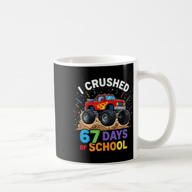 Jag krossade 67 skoldagar 67 meme 6 7 monster last kaffemugg (Höger)