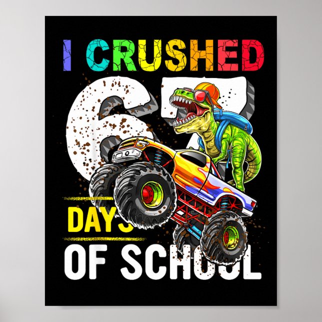 Jag krossade 67 skoldagar Rollig Six Seven Meme B Poster (Framsidan)