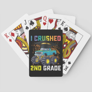 Jag krossade andra Klass-monstern Lastbil Studente Casinokort