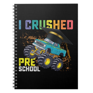 Jag Krossade Förskole Monstertruck Examen Anteckningsbok