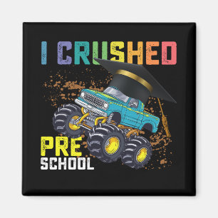 Jag Krossade Förskole Monstertruck Examen Magnet