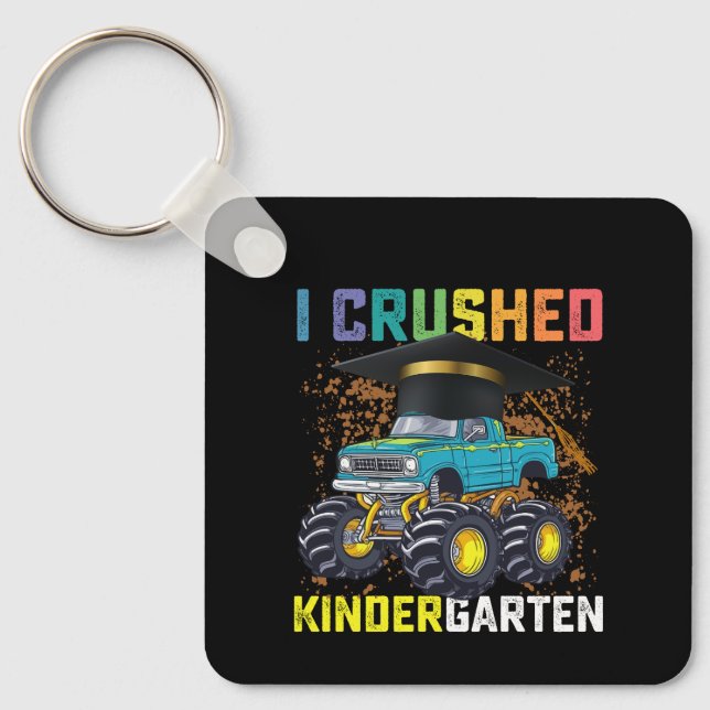 Jag Krossade Förskolemonsterbilens Examen Nyckelring (Framsida)