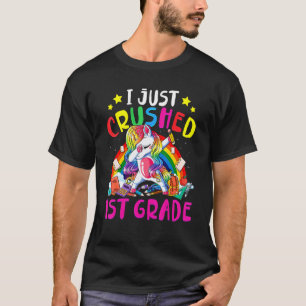 Jag krossade just 1:a Klass dabbing Unicorn tillba T Shirt