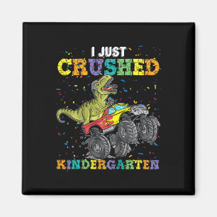 Jag krossade just Kindergarten Dinosaur Trex Monst Magnet