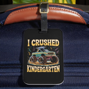 Jag krossade Kindergarten Monster Lastbil Studente Bagagebricka