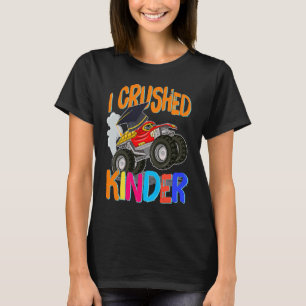 Jag krossade Kindergarten Monster Lastbil Studente T Shirt