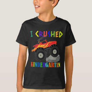 Jag krossade Kindergarten Monster Lastbil studente T Shirt