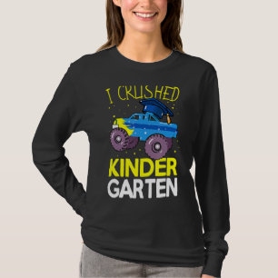 Jag krossade Kindergarten Monster Lastbil Studente T Shirt