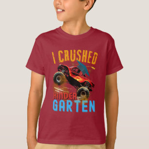 Jag krossade Kindergarten Monster Lastbil Studente T Shirt