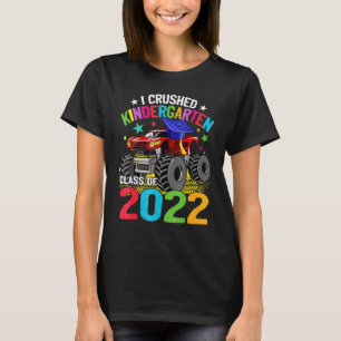 Jag krossade Kindergarten Monster Lastbil Studente T Shirt