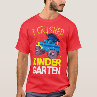 Jag krossade Kindergarten Monster Lastbil Studente T Shirt