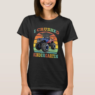 Jag krossade Kindergarten Monster Lastbil Studente T Shirt