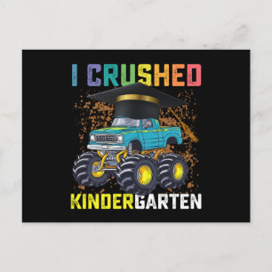Jag krossade Kindergarten Monster Lastbil Studente Vykort