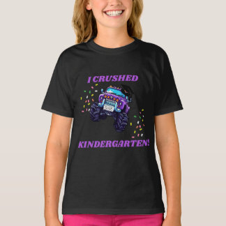 Jag krossade Kindergarten Studenten Shirt för flic T