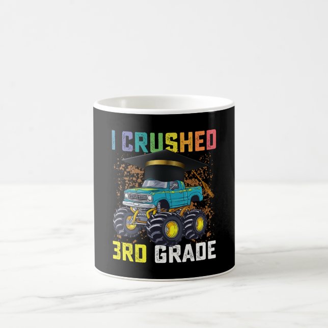 Jag krossade monstertruck-examen i 3:e klass kaffemugg (Center)